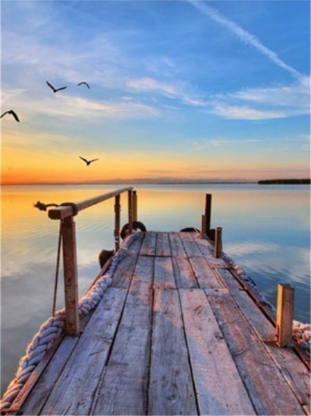 

мозаика декора дома подарок восход мост озеро 5d поделки алмазов картина вышивки крестом комплект горный хрусталь полный roundsquare алмазну