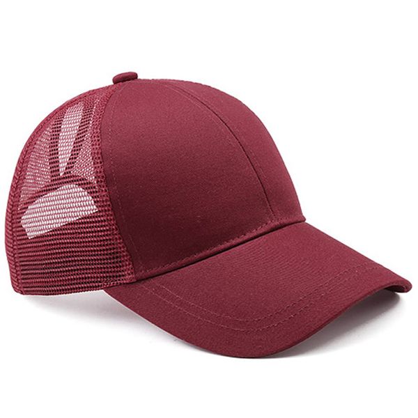 

2018 ponytail baseball cap women messy bun baseball hat snapback hip hop cap summer breathable mesh, Blue;gray