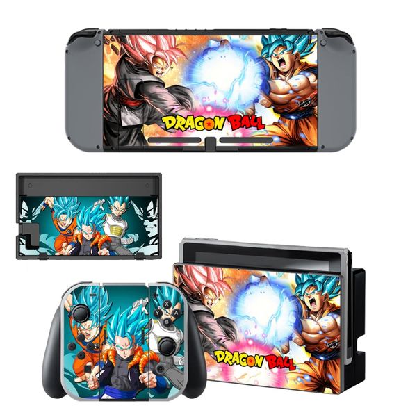 

dragon ball super decal vinyl skin protector sticker for nintendo switch ns console +controller + stand holder protective film