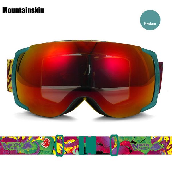 

mountainskin men's women winter ski goggles double outdoor sport anti-fog snowboarding cycling skiing hiking uv400 glasses vk011