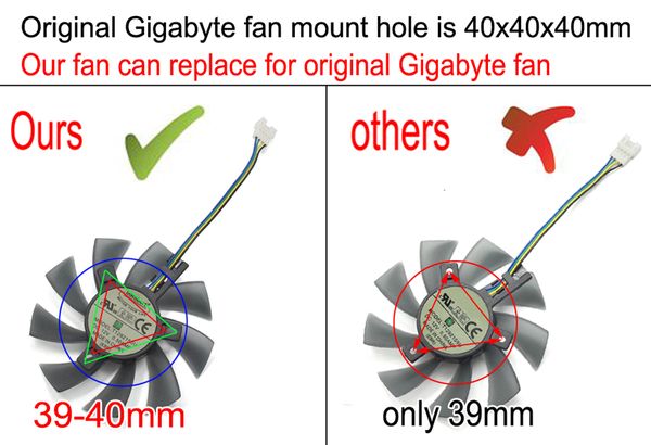 

diy 85 мм gtx 1060 4pin два шарика кулер вентилятор для gigabyte geforce gtx 1050 ti 1060 1070 960 rx 480 470 570 580 вентилятор видеокарты