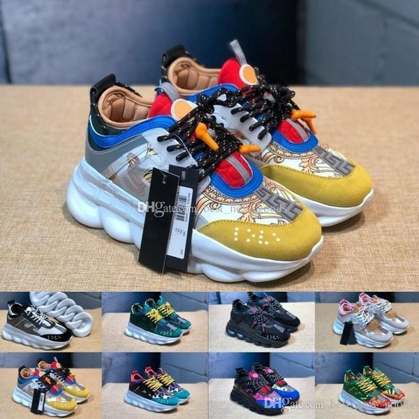 

sale chain reaction luxury designer sneakers mens chain-linked trainers lightweight womens outdoor runner lovers casual shoes