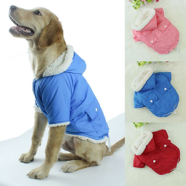 

новая водонепроницаемая одежда для домашних собак осень зима теплая ватник жилет куртка большой