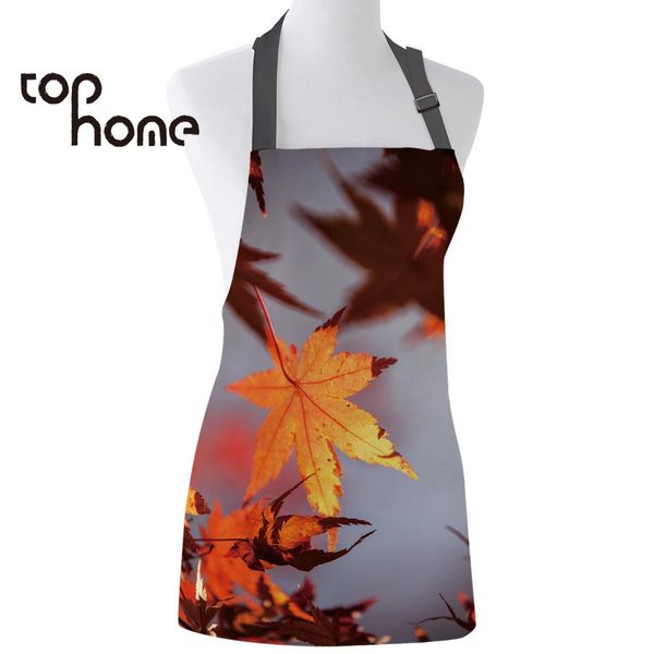 

ome kitchen apron plant japanses nature autumn scenery sleeveless canvas aprons for men women kids home cleaning tools