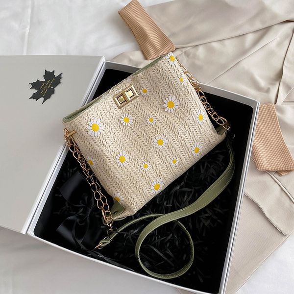 

mini bag female spring new model net red small daisy chain fairy women's bag woven shoulder/crossbody