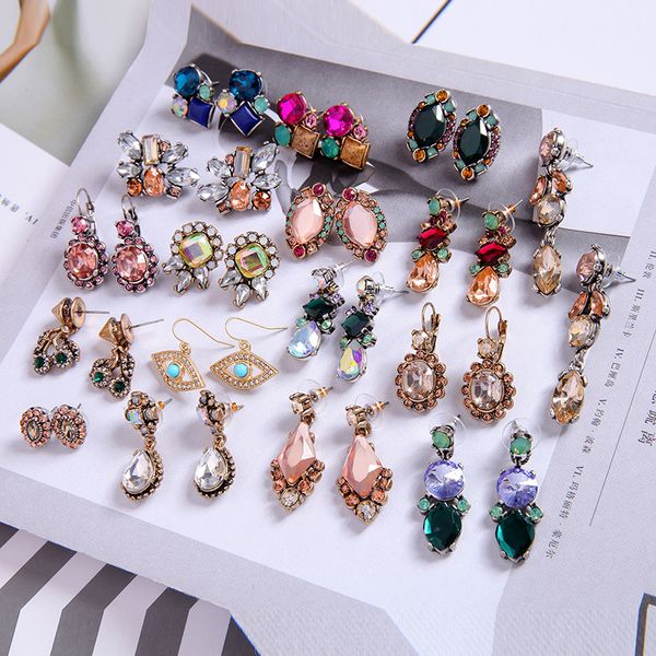 

2019 new product multi style small antique drop earrings for women summer wholesale jewelry, Silver