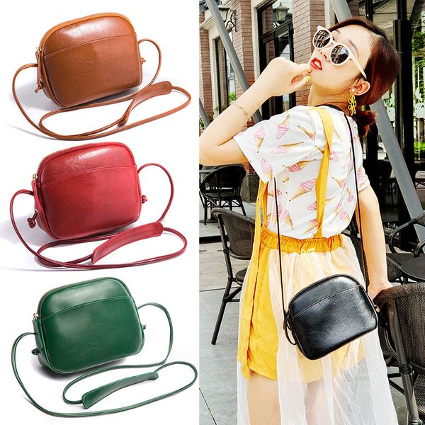 

2020 girl bag soft leather new arrival fashion shoulder bag women simple shell small student mini messenger