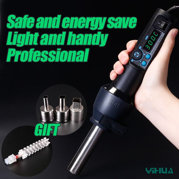 

yihua 8858 upgraded version 8858-i 700w portable blower hair dryer heat gun bga air gun 110v/220v solder rework tool
