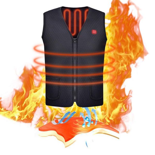 

мужчины женщины электрический обогрев жилет открытый езда катание на лыжах рыбалка usb зарядка зимняя куртка теплый электрический обогрев жи