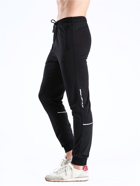 

new gym running pants men athletic football training pants soccer sport fitness workout jogging quick dry sport trousers, Black;blue