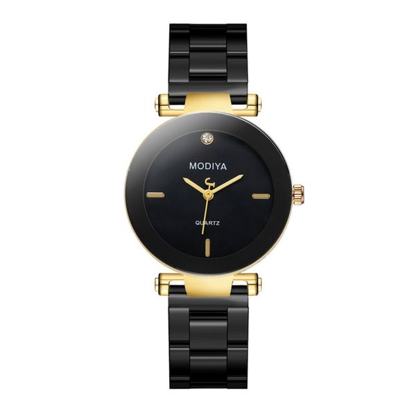 

new women watch metal stainless steel strap quartz bracelet watch exquisite girl ladies quartz wristwatch gift 2019, Slivery;brown