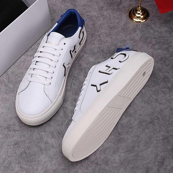 

Men hoe 19 givenchy urban treet neaker neaker white blue dolce leather ca ual hoe for man vetement with box