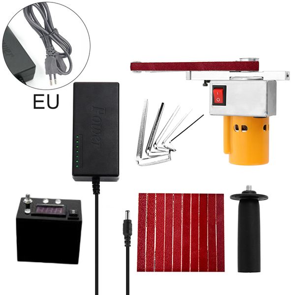 

mini portable belt grinder sander grinding polishing wood grinding machine diy