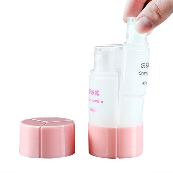 

путешествия лосьон суб-бутылка 3 в 1 портативный шампунь бутылка гель для душа диспенсер из трех частей пустой бутылки