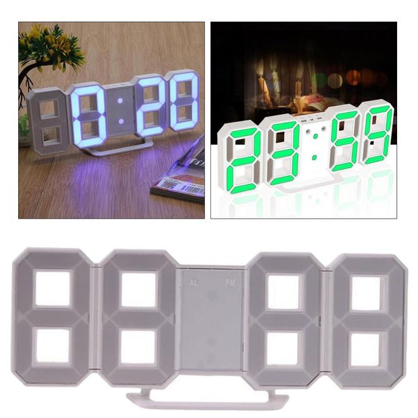 

modern wall clock watches wall clock digital led table snooze desk 24 or 12-hour display mechanism alarm