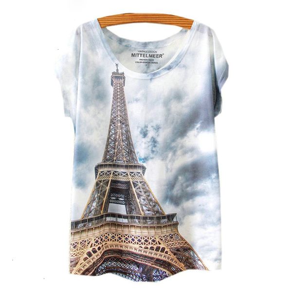 

женская верхняя майка femme 2019 brand new fashion spring summer harajuku тенниска женщины топы башня printed t рубашка белая ткань, White
