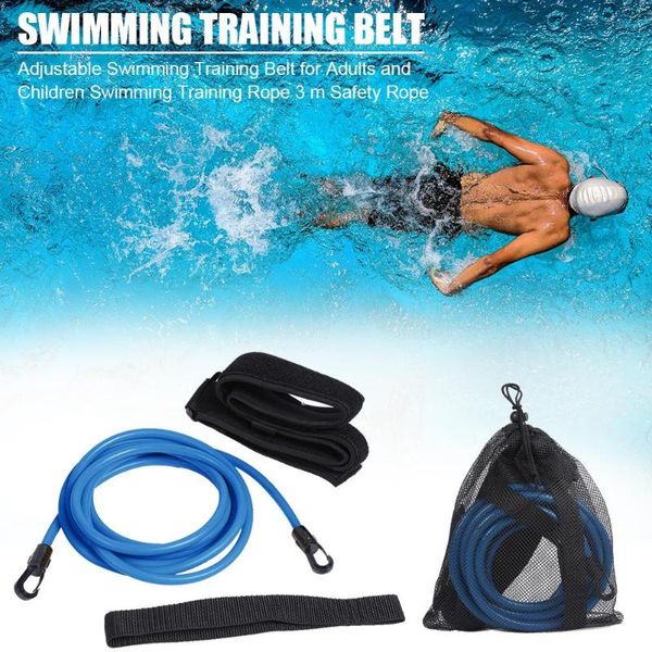 

latex tube swim training resistance elastic belt latex tubes 2/3/4m various specifications style swimming exerciser safety leash