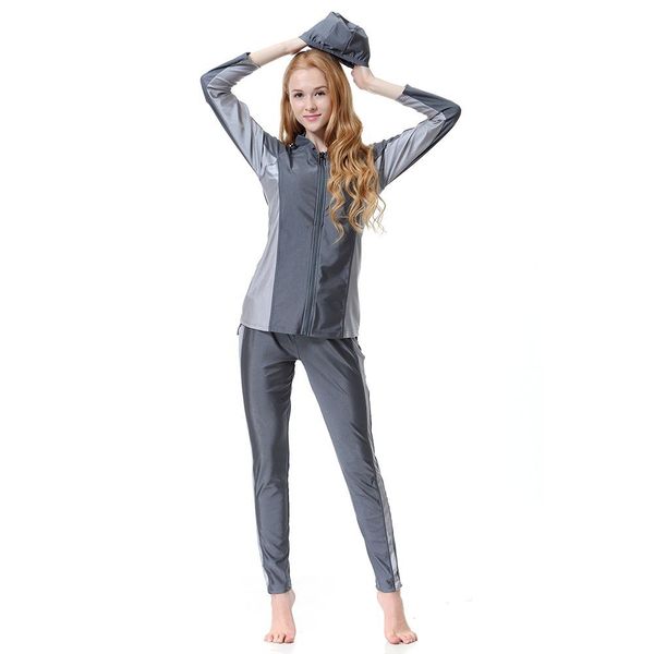 

мусульманин hui купальник консервативный купальник горячей продажи, White;black