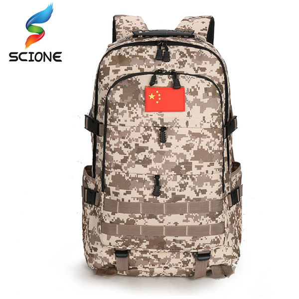 

60l men's waterproof climbing hiking backpack camping mountaineering backpack sport outdoor bike bag climbing rucksack xa3y