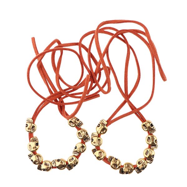 Hair Tie Braid Ring Zinc Alloy Skeleton Beads Dreadlocks Beads Diy