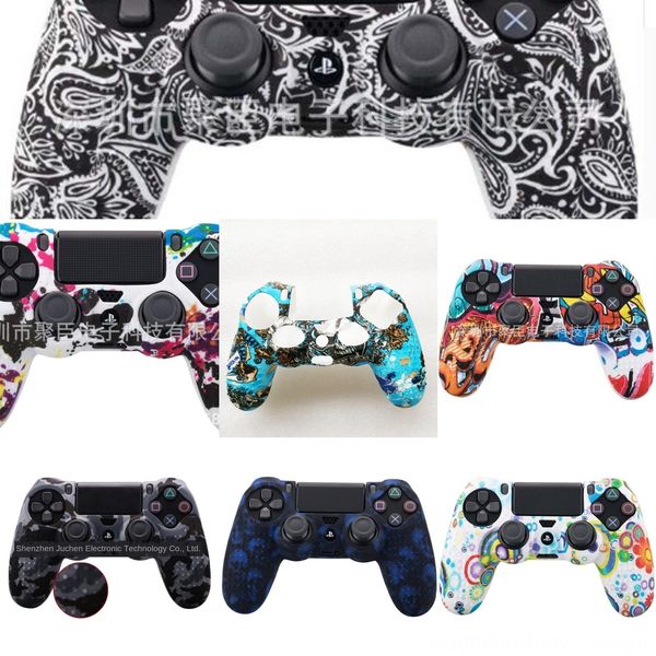 

anqcc 8 controller electroplate full housing shell case skin cover button set buttons ps4 kit replacement for sony playstation 4 mod color p
