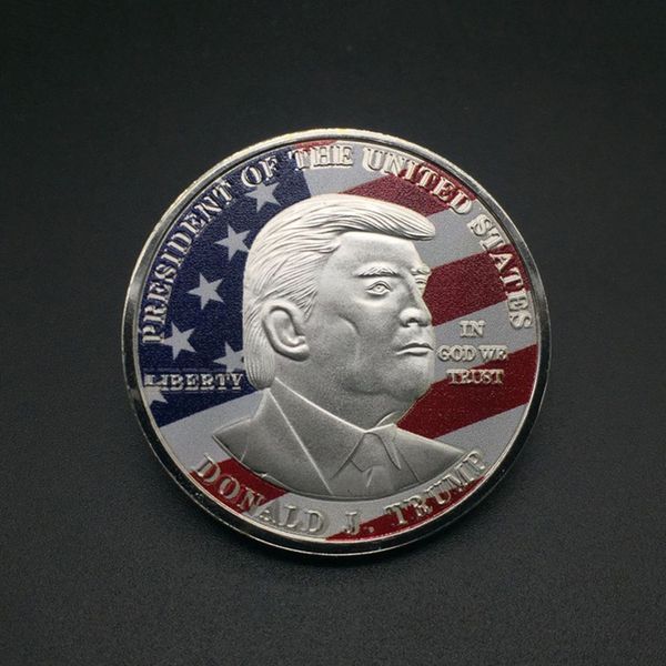 

дональд трамп золотая монета памятная монета make america great again coin 45th 2020 president election metal badge craft supply vt0635