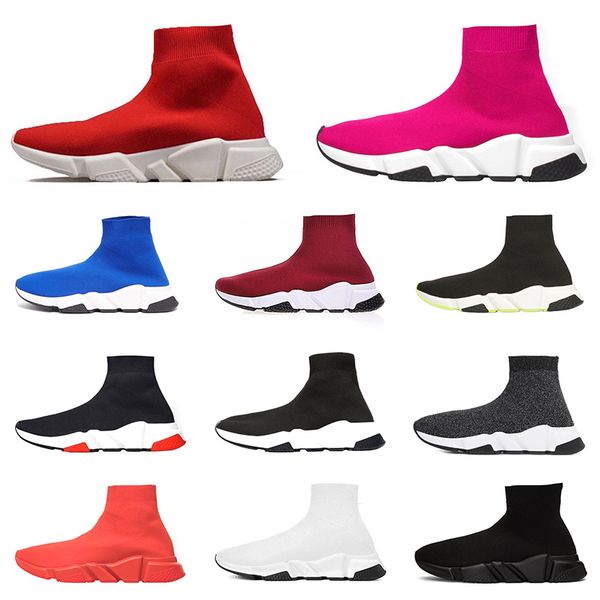 

wholesale men women fashion designer socks breathable running shoes clssic colour red white rose pink triple black, White;red