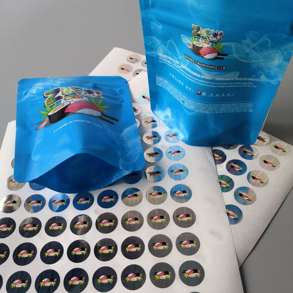 

z_u_s_h_i mylar flavor bag herb flower zushi zipper bag dry tobacco retail bag zushi mylar bags 3.5g packaging bags