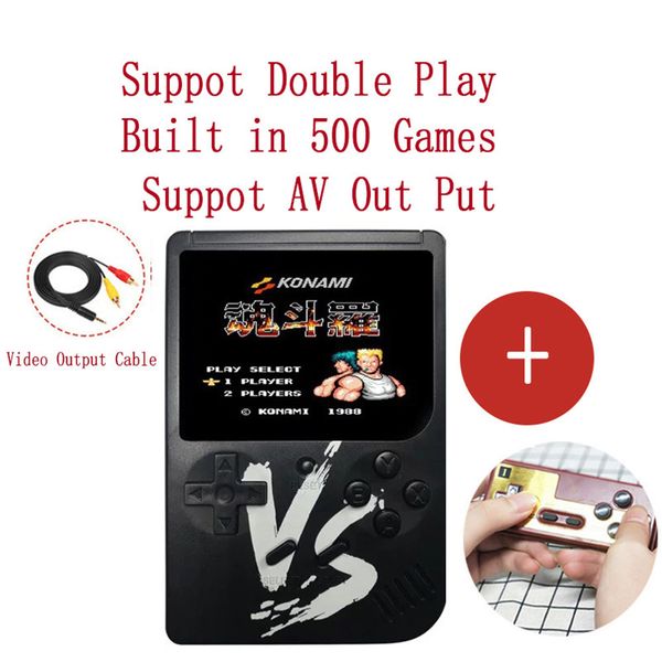 

video game player classic mini handheld game console 2.6 inch 500 games retro player gifts consolas de videojuego l0624 #d