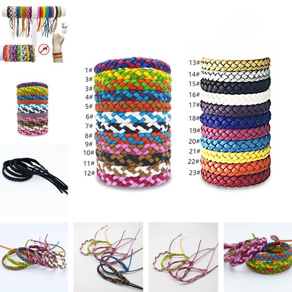 

дешевые лето комаров браслет дети женщина противомоскитного wristband braid от насекомых группы дезинсекция bug браслет a5904, Red;brown