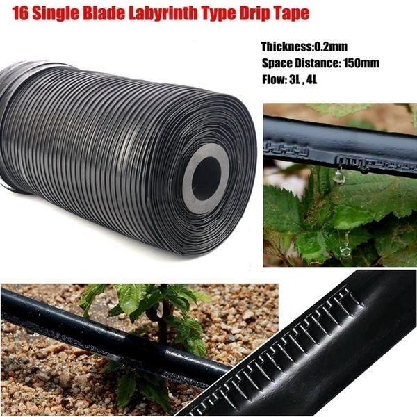 

50m 3l 16mm*0.2mm agricultural drip hose single blade labyrinth type irrigation drip tape vegetable water saving water belt