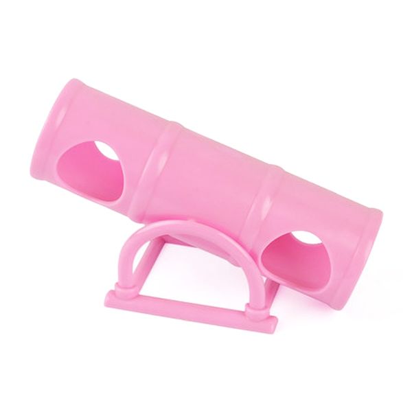 

plastic small pets toy seesaw barrel tube interactive exercise toy for rabbit hamster tunnels 1 pcs