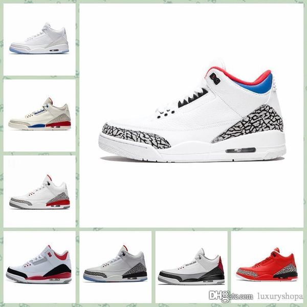 

j003ma women 3s basketball shoes retro j3 black white cement og qi 54 boys girls youth kids aj3s jumpman iii sneakers tennis