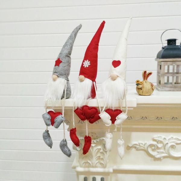 

tablesanta figurines ornaments knitted sitting tomte christmas gnome doll decorations holiday present christmas decorations