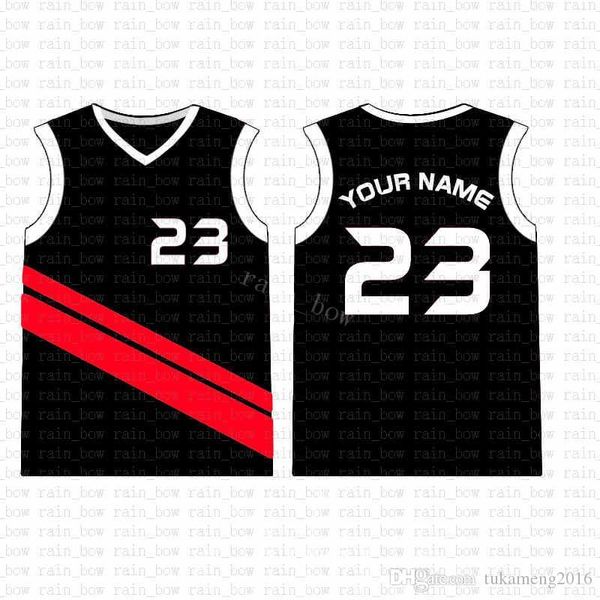 

2019 new custom basketball jersey mens embroidery logos 100% stitched sale117, Black;red