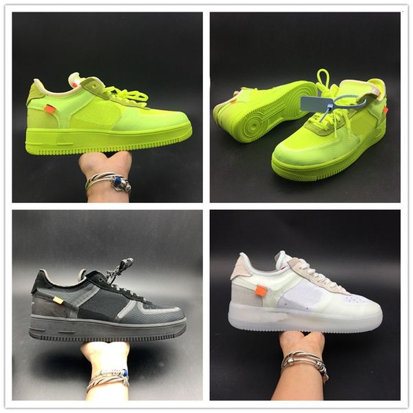 

f0rced black white green low running shoes upper mens women limited edition fashion designer casual shoes size 36-45