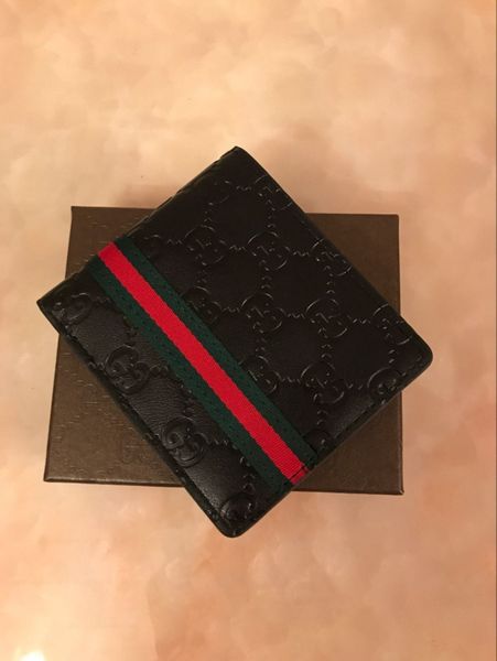 

2019 europe and america selling men's women's animal pattern folding wallet multifunctional coin card check wallet multicolor, Red;black