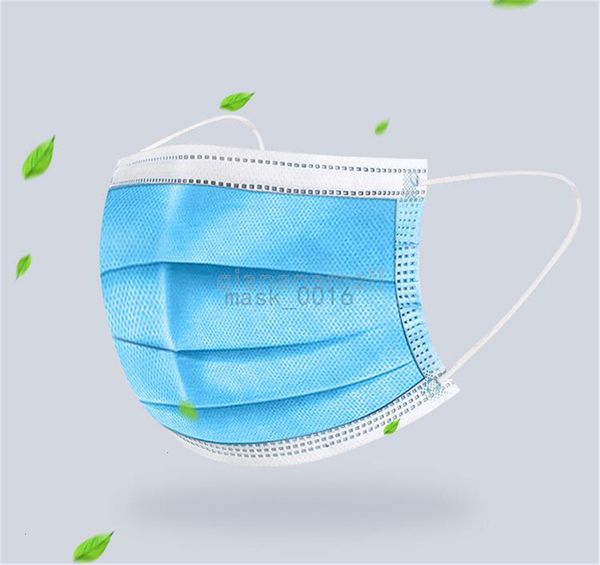 

маску для лица одноразового 1pcs 3 слоя ушных петель пыли рот маска крышка 1pcs 3 слойного non woven маска одноразовой пыли