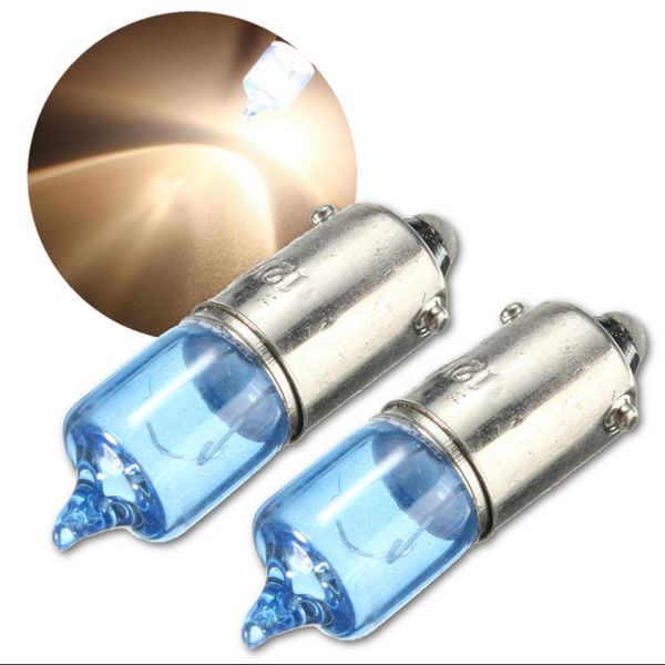

2pcs 6w bax9s h6w super white 5000k car auto xenon sidelight bulbs turn signal lamp bulbs car light source dc12v styling