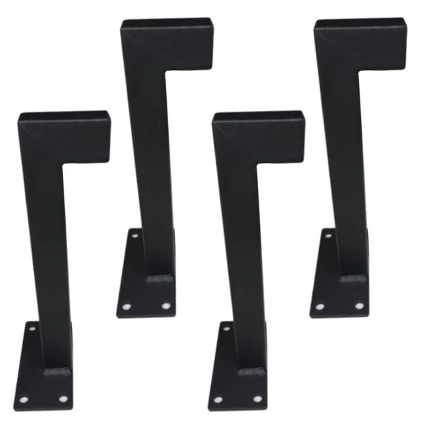 

4x heavy duty metal black wall shelf bracket support for 20cm width boards