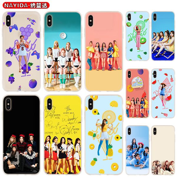 

soft phone case for iphone 11 pro x xr xs max 8 7 6 6s 6plus 5s s10 s11 note 10 plus huawei p30 xiaomi cover red velvet music kpop