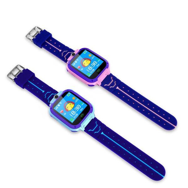 

kid's smart waterproof watch anti-lost children's watch lbs positioning sos help android ios, Blue
