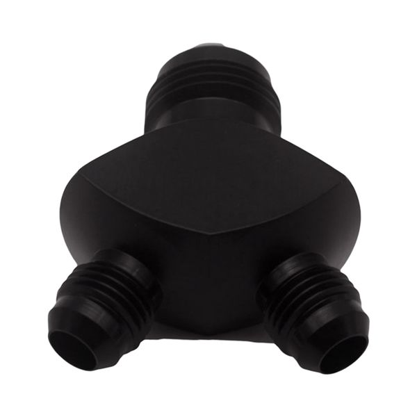

an10 10an to 2x -8an an8 aluminium male flare y block fitting adapter black