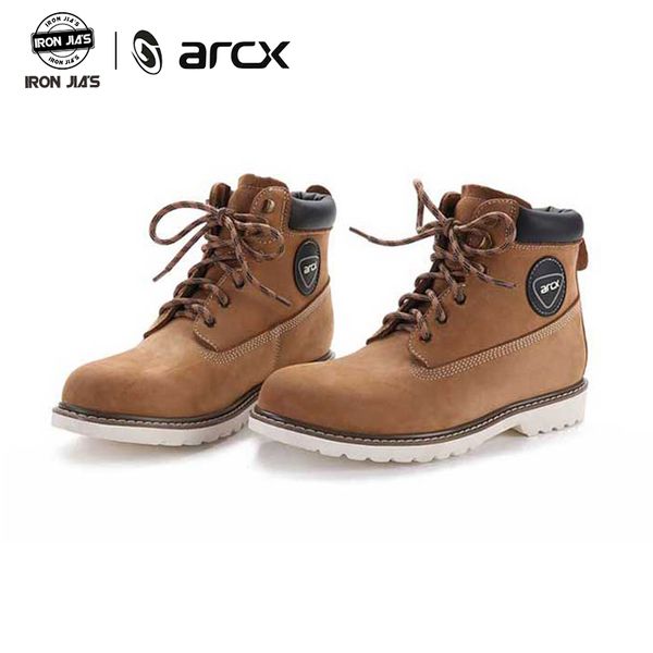 

arcx motorcycle boots cow leather wearble motorbike riding shoes vintage design casual street racing shoes botas moto
