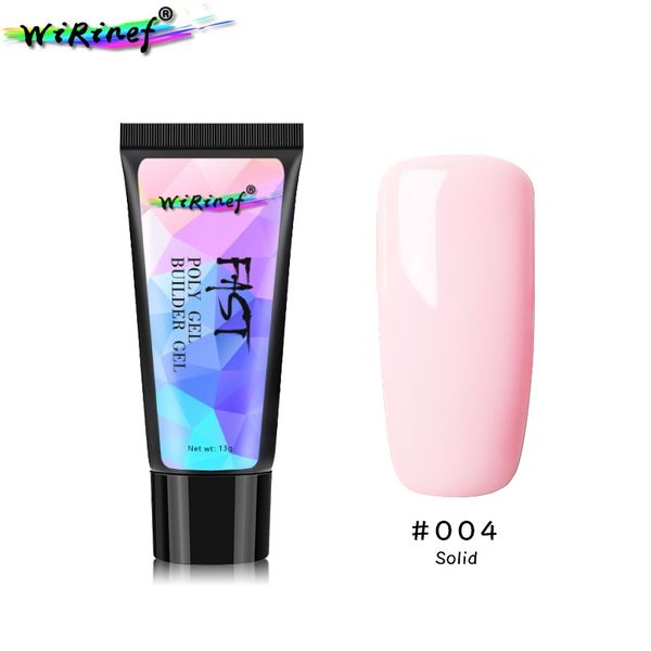 

wirinef quick extension uv builder gel nail makeup brush tools nail polish lacquer uv nails glue 8colors, Red;pink