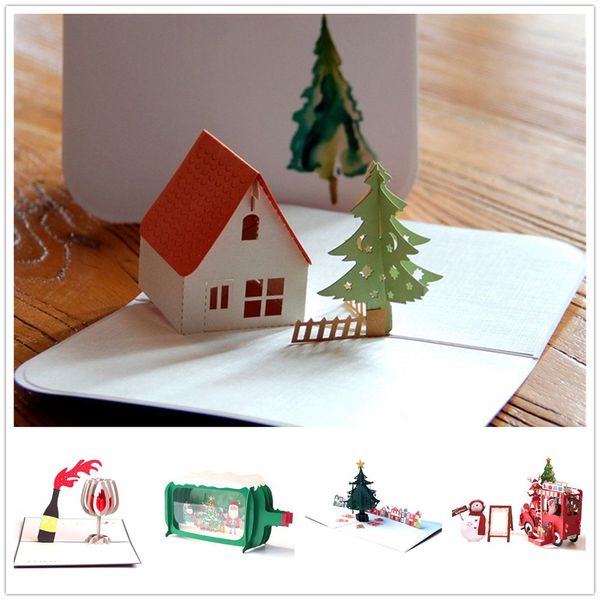 

christmas pendant decors houses details about 3d up card christmas greeting baby gift holiday happy new usps #n02