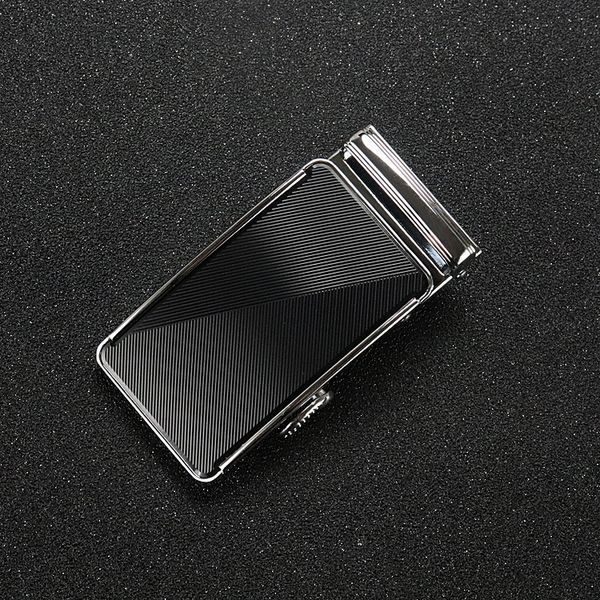 

acrylic men's head automatic buckle waist accessory belt head hardware belt buckle 3.5cm accessories, Slivery;black
