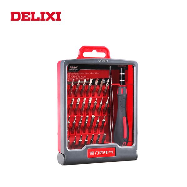 

delixi 33 in 1 screwdriver kit magnetic repair tool set for appliances computer cell phone watch multitul hand tools sets