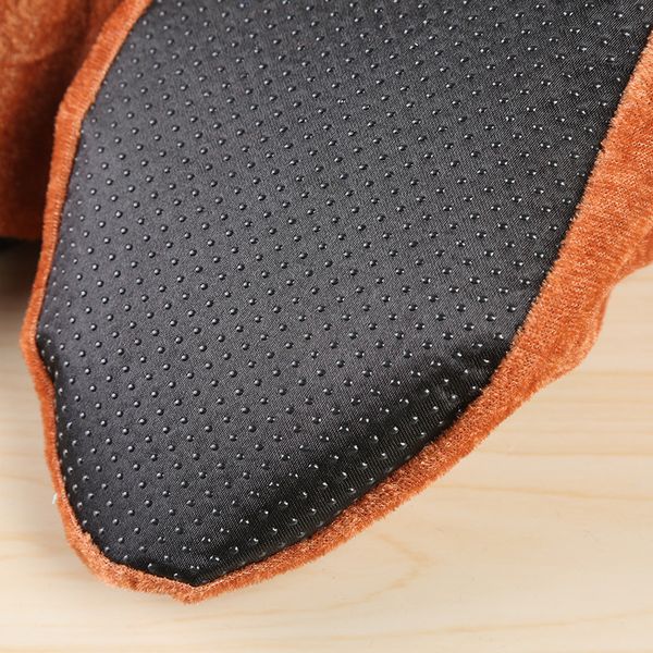 

mrosaa 2 pcs flannel overshoes washable reusable non-slip shoe covers elasticity dustproof boot overshoes