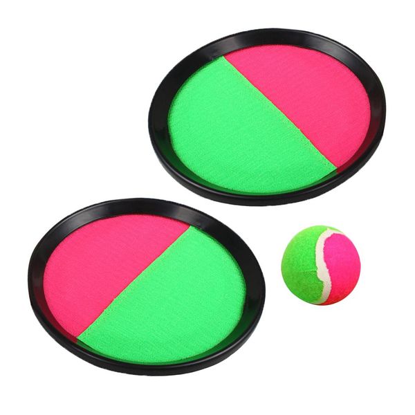 

бросок поймать мяч игра с диском / ладонью весла, розовый и зеленый